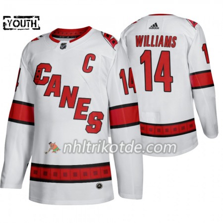 Carolina Hurricanes Trikot Justin Williams 14 Adidas 2019-2020 Weiß Authentic - Kinder